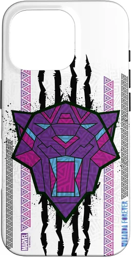Vista 20 de Funda para iPhone 16 Marvel Black Panther: Wakanda Forever Tribal Logo Panther
