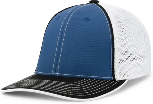 Vista 66 de Pacific Headwear Gorra unisex Pacific Headwear Trucker Flexfit® para adultos Grafito/Negro/Negro