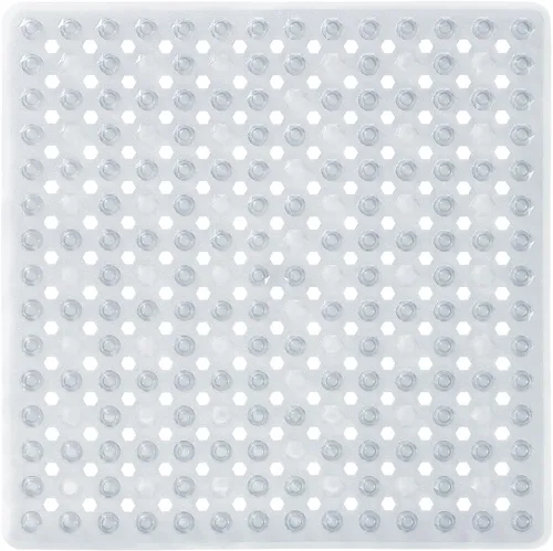 Vista 17 de Yimobra Tapete Cuadrado Antideslizante para Piso de Ducha, 21"x21" Tapete para Bañera Lavable a Máquina, Suave para los Pies, Tapete de Baño