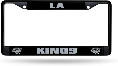 Vista 8 de Rico Industries NHL Hockey Anaheim Ducks - Marco cromado negro con insertos de plástico, 12 x 6 pulgadas, accesorio para automóvil o camión