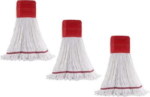 Vista 10 de Matthew - Trapeador de microfibra de limpieza resistente, repuesto de cabezal de trapeador húmedo, excelente absorción, capacidad de lavado premium