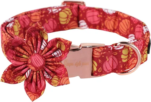Vista 15 de Unique Style Paws Collar de perro de Halloween con lazo de algodón lindo pajarita para perros pequeños, medianos y grandes, vacaciones
