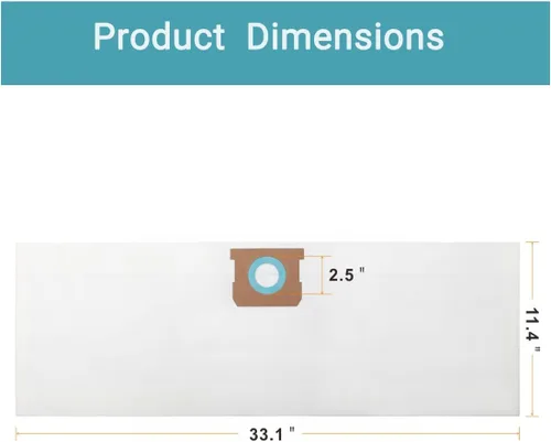 Vista 9 de 2 filtros y 10 bolsas para aspiradora vacmaster de 5 a 6 galones