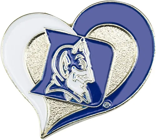 Vista 7 de aminco NCAA - Pin de corazón de remolino unisex