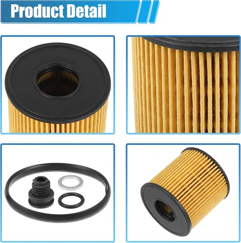 Vista 4 de X AUTOHAUX 4 piezas de repuesto de filtro de aceite de motor 26350-2J000 Filtro de combustible de aceite para Hyundai Elantra Limited SE SEL 2.0L L4