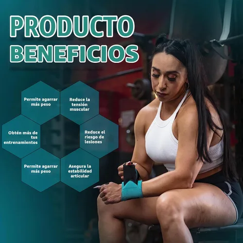 Vista 5 de Soporte de elevación mejorado y estabilidad: muñequeras de gimnasio para levantamiento de pesas de 14 pulgadas, vendas de mano de calidad premium