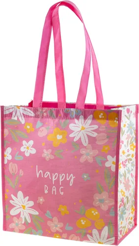 Vista 9 de Karma Large Holiday Reusable Gift Bag - Happy Bag
