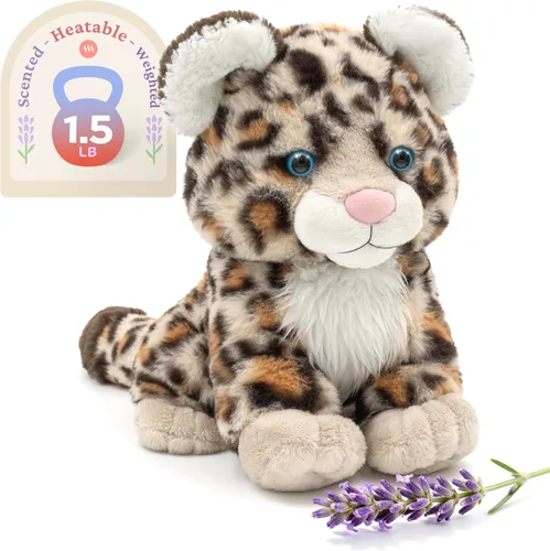 Vista 28 de IKASA Animal de peluche de pingüino para microondas, almohadilla térmica para mayor comodidad y calidez, calentable y refrigerable de 1.5 libras