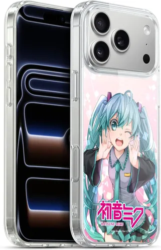Vista 202 de Head Case Designs Licencia Oficial Hatsune Miku Gráficos Lindos Carcasa de Gel [Protección de Grado Militar] Compatible con Apple iPhone 7