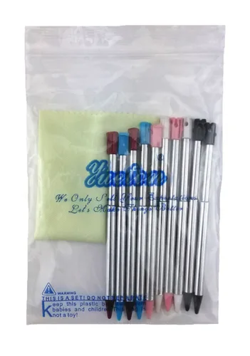 Vista 2 de yueton Pack of 10 Retractable Replacement Metal Stylus Touch Pen, Compatible with Nintendo 3DS, 3DS XL, 3DS LL