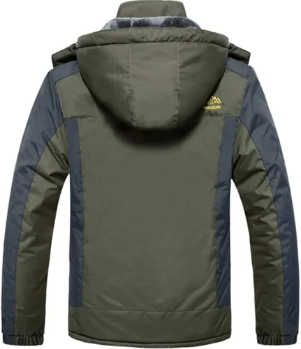 Vista 2 de XinYangNi Men's Winter Mountain Waterproof Jacket Snowboard Jackets Snowboarding Jacket Windproof Fleece Ski Jacket