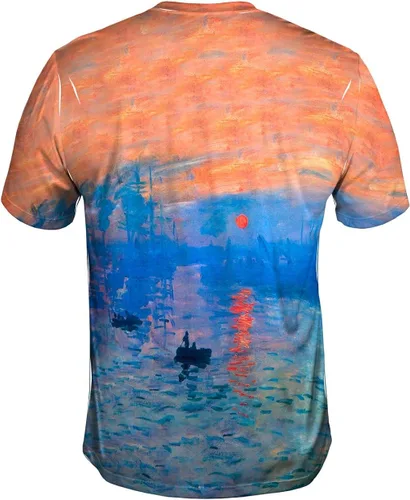 Vista 2 de Yizzam - Claude Monet - Impression Sunrise (1873) -Camiseta- Camisa para hombre