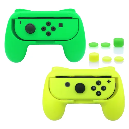 Vista 8 de FASTSNAIL Grips Compatible with Nintendo Switch for Joy Con & OLED Model for Joycon, Wear-resistant Handle Kit Compatible with Joy Cons Controllers
