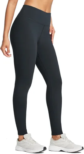 Vista 2 de BALEAF Leggings con forro polar para mujer, resistentes al agua, pantalones térmicos de senderismo, equipo de correr, esquí, mallas para clima frío