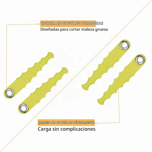 Vista 4 de THTEN AF-100 - Cuchillas de repuesto para recortadoras de césped compatibles con Black & Decker GH600, GH610, GH900, GH912, paquete de 18