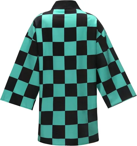 Vista 3 de Disfraz de anime para cosplay con diseño de kimono y disfraz de Halloween