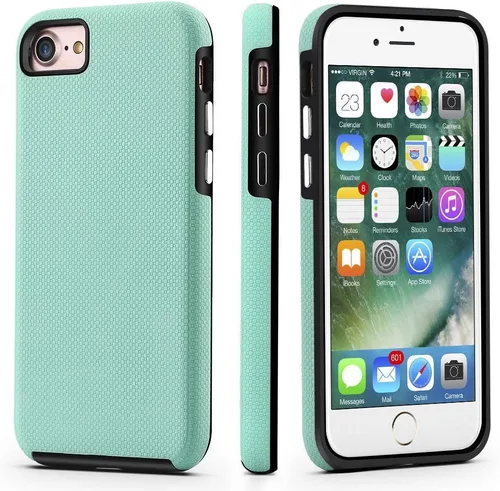 Vista 4 de Funda para iPhone 5/5s/SE, funda Dual Guard resistente al impacto y a rasguños con protección contra caídas Celebre para iPhone 5/5S/SE