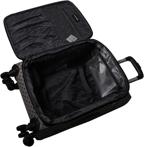 Vista 7 de steve madden Equipaje de diseñador, Noble NegroGris, Bolsa de mano con ruedas giratorias