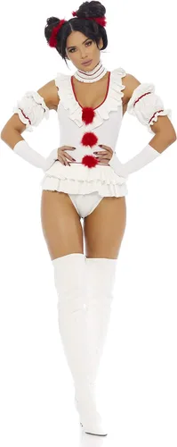 Vista 3 de Disfraz de juego de personaje de película de payaso sexy