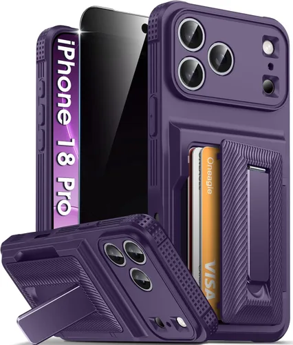 Vista 22 de Oneagle Funda tipo cartera para iPhone 17 Pro Max con tarjetero