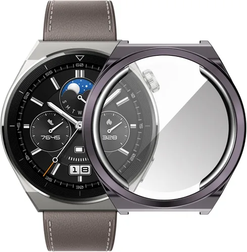 Vista 4 de Funda protectora de pantalla compatible con Huawei Watch GT3 Pro de 1.693 in y 1.811 in, cubierta completa de TPU suave, resistente a los arañazos
