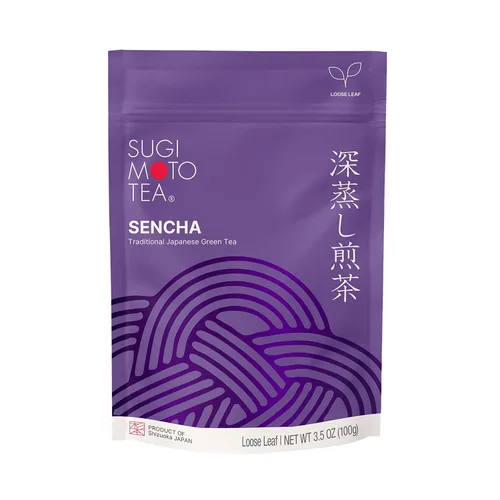 Vista 19 de SUGIMOTO Té japonés Genmaicha con hoja suelta Matcha 3.5 oz 100% Hecho en Japón, Shizuoka, Té Verde Sencha con Arroz Asado y Matcha, 3.5 oz