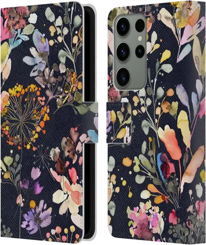 Vista 14 de Head Case Designs Officially Licensed Ninola Beige Wild Grasses Leather Wallet Case Compatible with Samsung Galaxy A07 4G