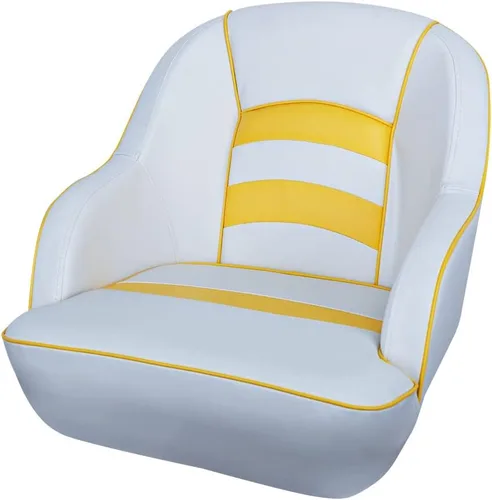 Vista 10 de MSC Asiento de barco pontón tipo cubo (beige/marrón)