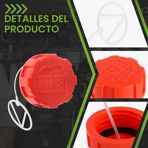 Vista 3 de P021040430 Conjunto de tapa de combustible de gas para Echo SRM-225 PAS-225 GT-225 Recortadora de cuerdas B-2-67