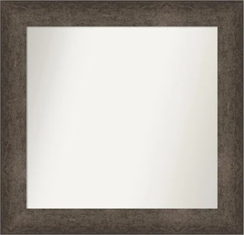 Vista 650 de Amanti Art Espejo de pared personalizado no biselado (25 x 25 pulgadas), marco de bronce acentuado, varios tamaños personalizados, espejo de baño
