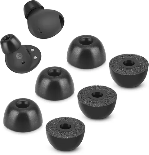 Vista 8 de Puntas de espuma viscoelástica para Samsung Galaxy Buds 2 Pro, sin dolor de silicona en las orejas, almohadillas de repuesto antideslizantes, cabe