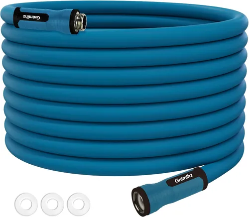 Vista 3 de Manguera de jardín de 3 pies, hecha de TPE (mejor que el PVC), manguera de agua ligera pero duradera con accesorios giratorios ergonómicos