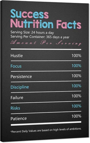 Vista 45 de Inspirational Hustle Wall Art - Lion Head withEncouraging Quotes Canvas Print Motivational Wall Decor, Black and White Office Picturtes Success