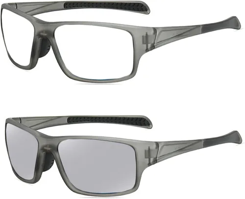 Vista 7 de Gafas de lectura de lente completa fotocromáticas envolventes para hombres cuadrados deportes transición lupa lectores gafas de sol UV400