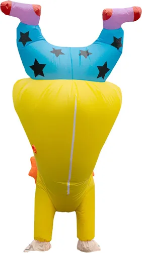 Vista 5 de AMHSCOCA Disfraces inflables de Papá Noel de Navidad para hombres, mujeres y adultos, para fiestas de vacaciones, carnaval