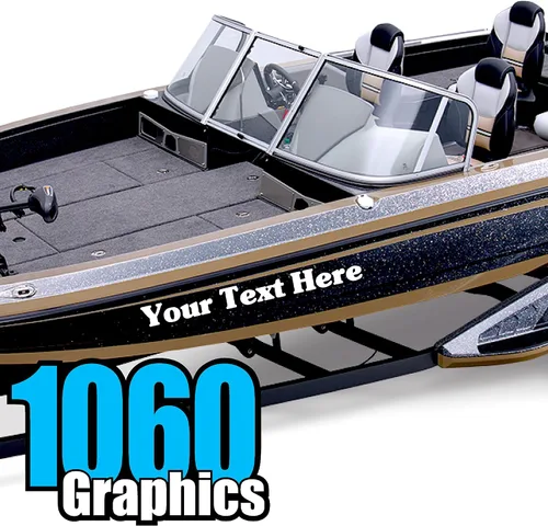 Vista 6 de Calcomanías de letras y números de barco personalizados (dos calcomanías) de vinilo marino