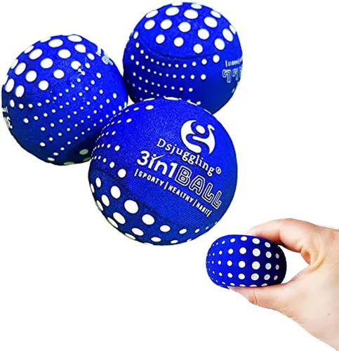 Vista 4 de Bolas multifunción 3 en 1 de 2.362 in, bola de malabarismo lavable para principiantes, juego de 3 bolas de agua que rebotan en el agua, bola