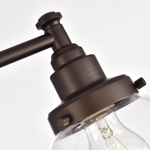 Vista 6 de Chloe Lighting Milo - Accesorio de tocador de baño de bronce aceitado de 3 luces de transición de 24 pulgadas de ancho
