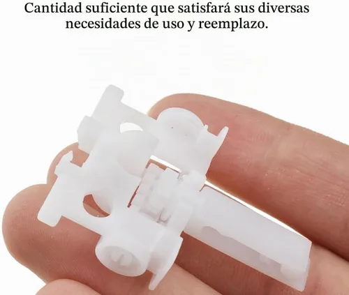 Vista 4 de Acoeitl - Soporte de reparación de persianas verticales con vástago, kit de reparación de persianas, piezas de repuesto blancas, accesorios