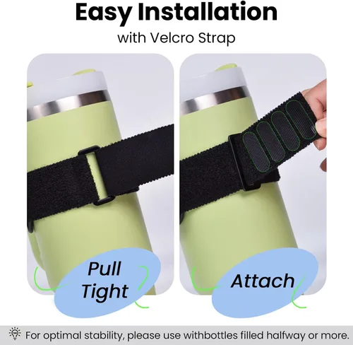 Vista 4 de Soporte magnético para teléfono Stanley Cup, botella de agua ajustable para gimnasio, soporte de teléfono para iPhone con MagSafe, soporte universal