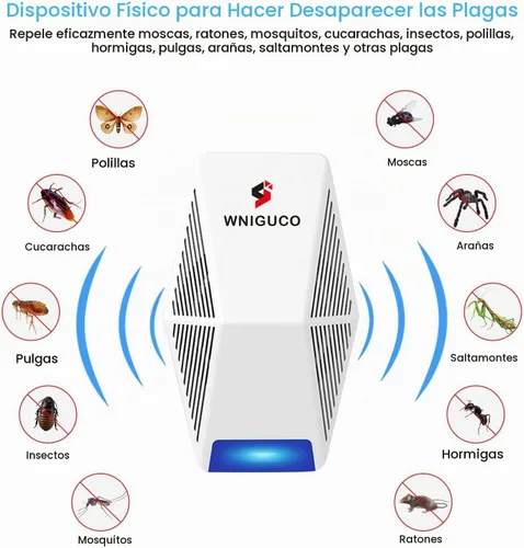 Vista 2 de Repelente de control de plagas, enchufe electrónico para control de plagas en interiores para insectos y roedores, ratones, insectos, hormigas