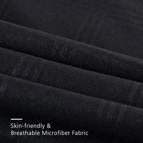 Vista 3 de JML - Juegos de edredón de ropa de cama de microfibra con fundas. Patrón bordado y acolchado de color sólido de lujo. Ideal para cualquier