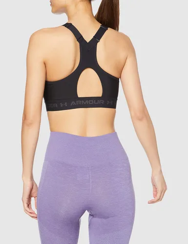 Vista 2 de Under Armour Armour - Brasier con cremallera y espalda cruzada para mujer