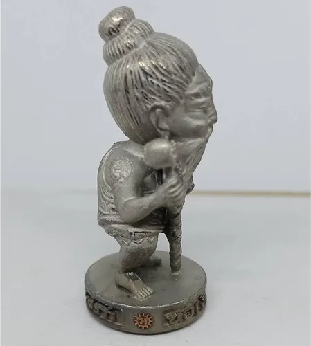 Vista 3 de Amuleto Buda joyería Thai remolque chuchok Kor NGERN Raan Riches Trader Bussiness talismán por Phra Archan amnarj mhahaweroh