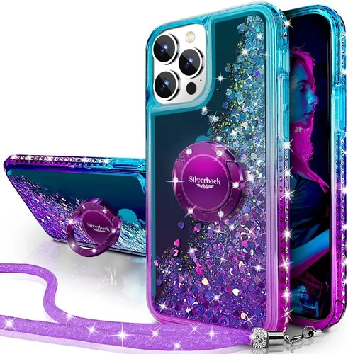 Vista 14 de Silverback Funda para iPhone 11 con soporte de anillo, oro transparente Claro Dorado