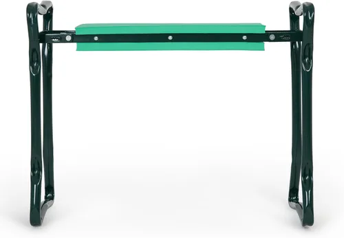 Vista 4 de Backyard Expressions Garden Kneeler & Seat – Taburete de jardín 2 en 1, banco de jardinería plegable con almohadilla acolchada para deshierbe