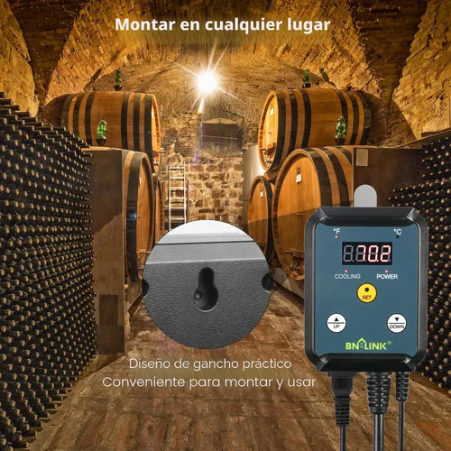 Vista 5 de Century controlador de termostato de refrigeración digital para dispositivo de refrigeración 40-108°F