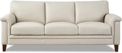 Vista 17 de Hydeline Westcott - Silla de cuero de grano superior, gris plateado, espuma viscoelástica y bobinas de bolsillo Plata Gris