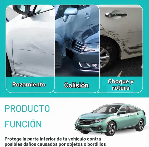 Vista 5 de KUAFU Extensión de Falda Lateral de Repuesto Compatible con Honda Civic 2016-2021 de 4 Puertas Sedán (Incluyendo Modelo Si) Estilo Type-R Protector