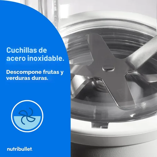 Vista 6 de NutriBullet® Pro Extractor de Nutrientes, 900W, Blanco Mate